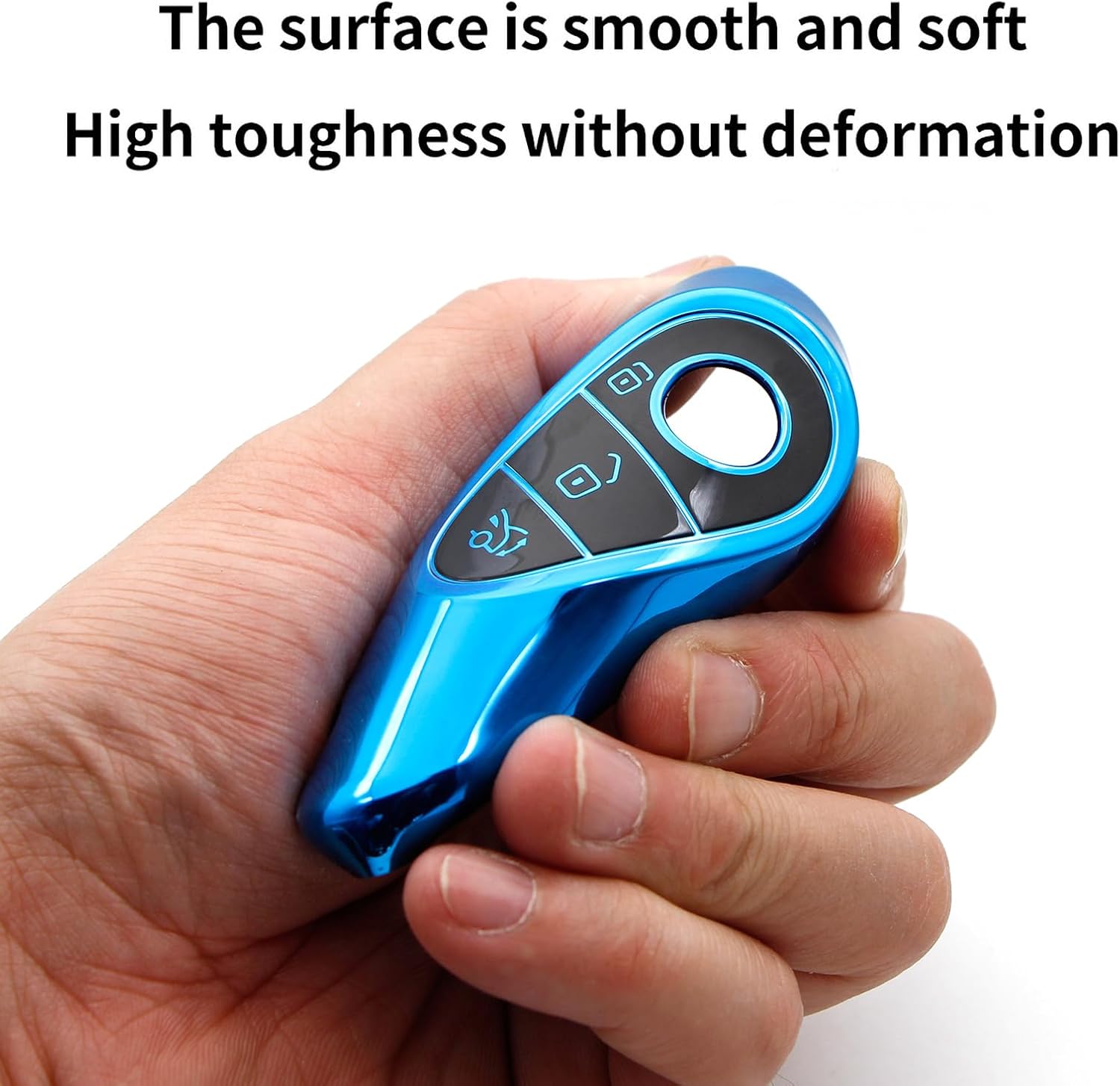 Creativity Suitable for Mercedes Benz key Cover accessories (Blue) image 3