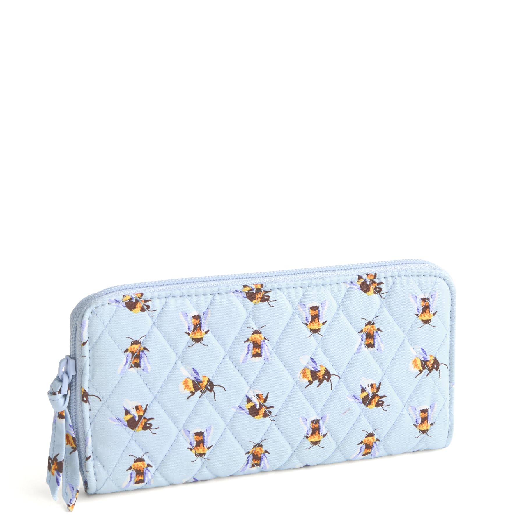 Vera Bradley Women's Premium Cotton Continental Wallet, Bee's Knees, One Size