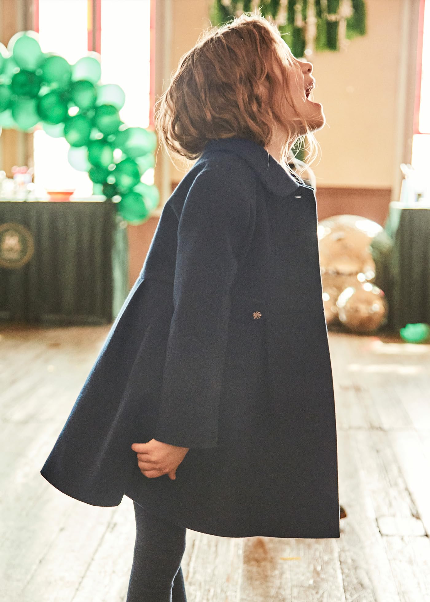 Mayoral Cappotto di Panno per Bambine e Ragazze Marino 7 Anni (122cm)