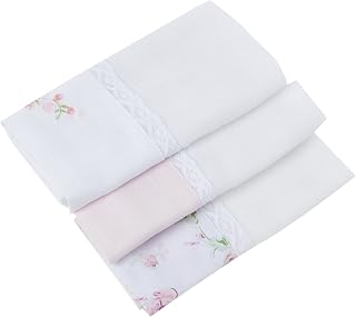 Trio Boquinhas Fralda Cremer para Bebê Josephine Rosa, Biramar Baby, Rosa