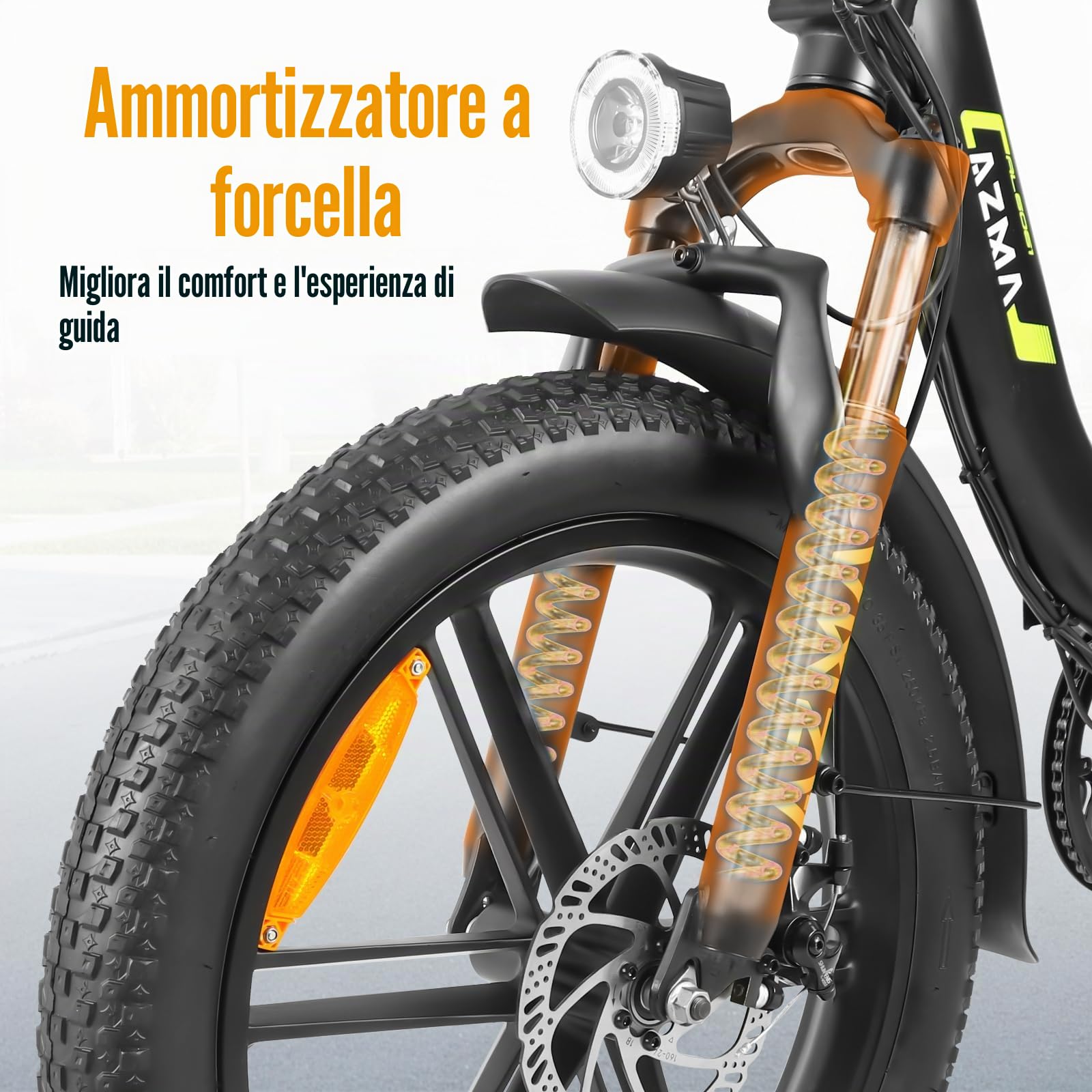AZMA Bici Elettrica Pieghevole, 20" Bici Elettrica Uomo Donna mit 36V20.8Ah/15Ah Batteria Rimovibile, Autonomia 100-150, 7 Velocità Ebike per Pendolari Urbani e MTB