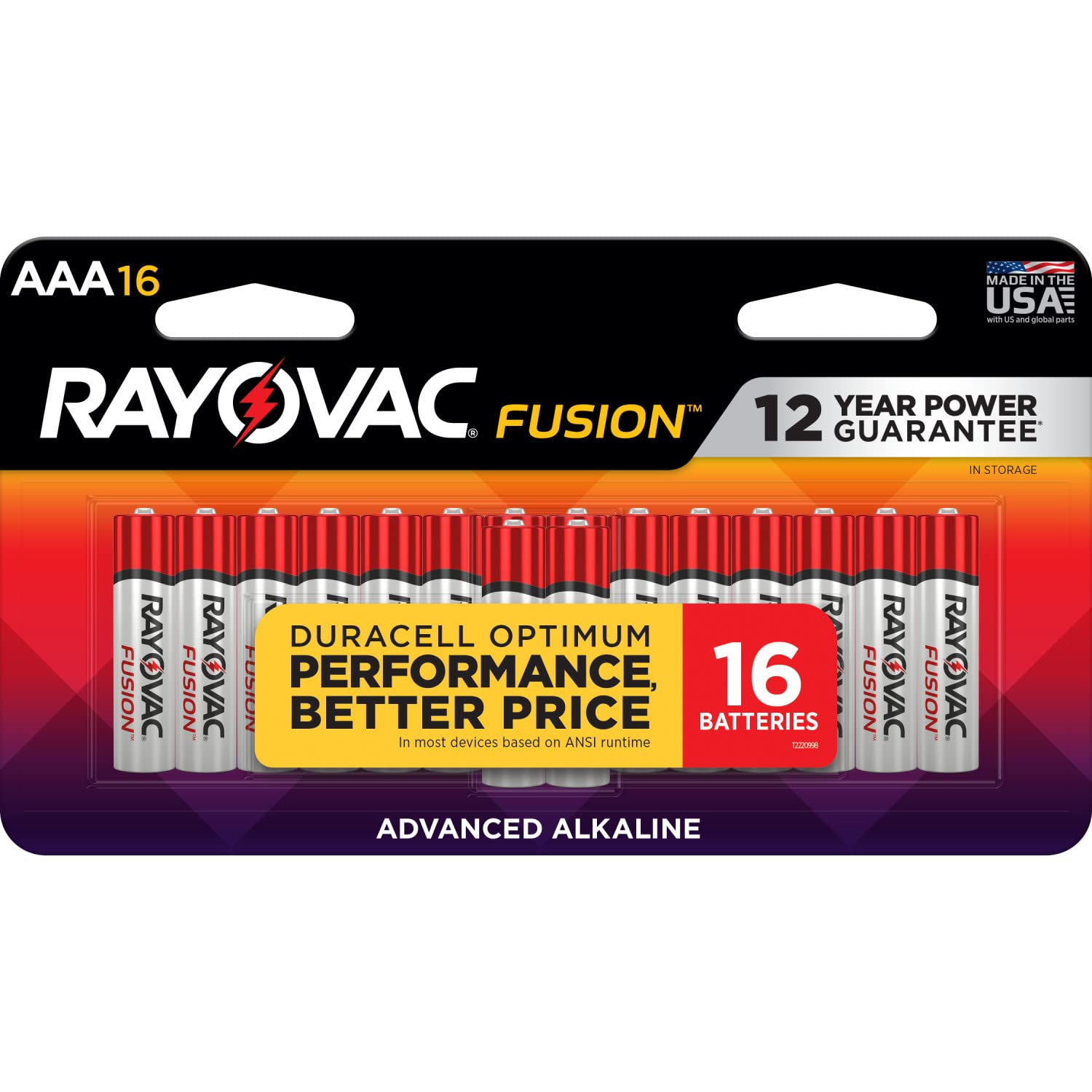 Rayovac 16 Count / Multicolor / 1 AAA