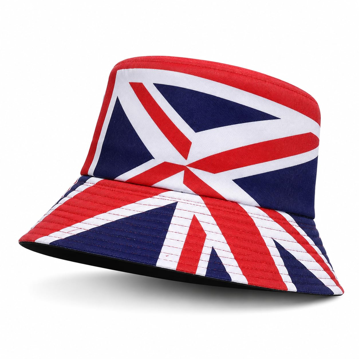 Truebuy England Reversible Bucket Hat – St George’s Cross Football Fan Gear, Sun Protection, Packable & Lightweight, Unisex UK Fit, Perfect Match Day Accessory (Union Jack Bucket Hat) — image 1