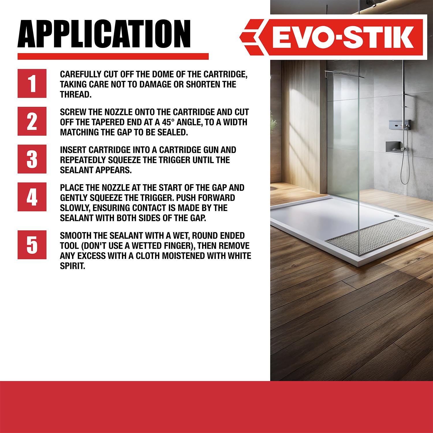 EVO-STIK Multipurpose Silicone Sealant Black - Waterproof & Mould Resistant - For Interior and Exterior Use — view 7