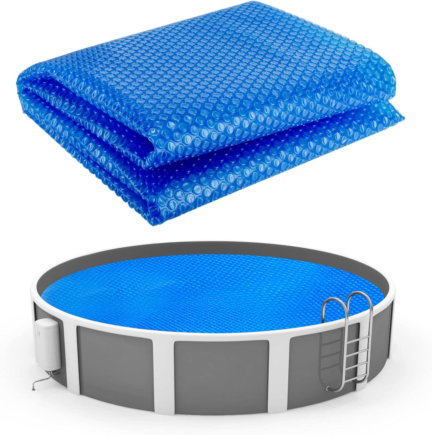Solar Pool Cover, 7Foot Dia Round Pool Solar Cover, 16