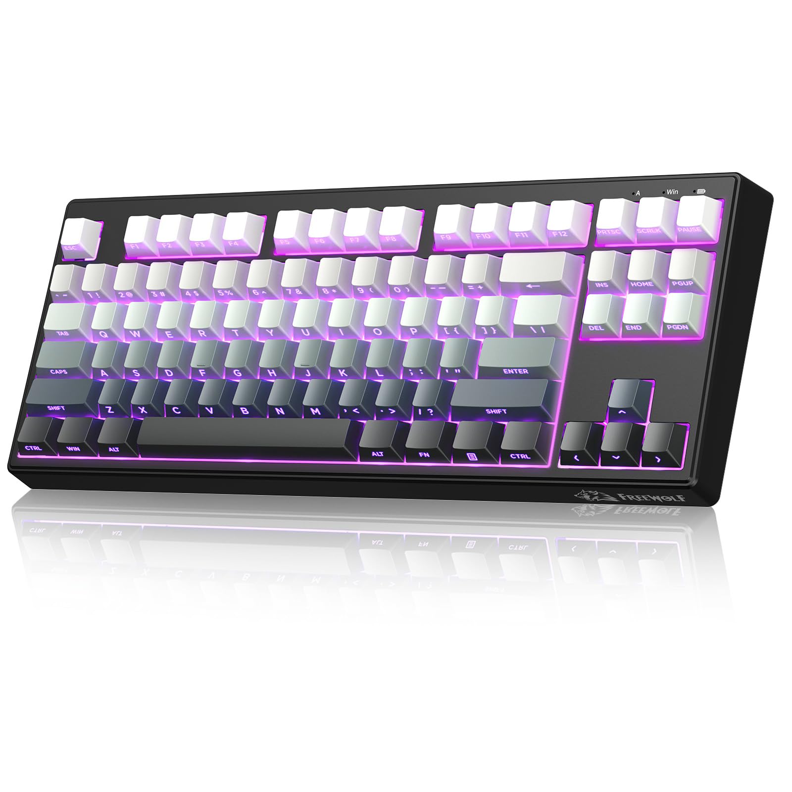 Amazon | ZIYOU LANG M87V2 ワイヤレスキーボード テンキーレス 87キー