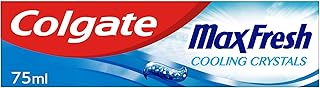 Colgate Max Fresh Toothpaste with Cooling Crystals 75ml | fresh breath toothpaste | Fresh FX technology for 10X longer lasting cooling* | helps to fight cavities | keeps teeth white