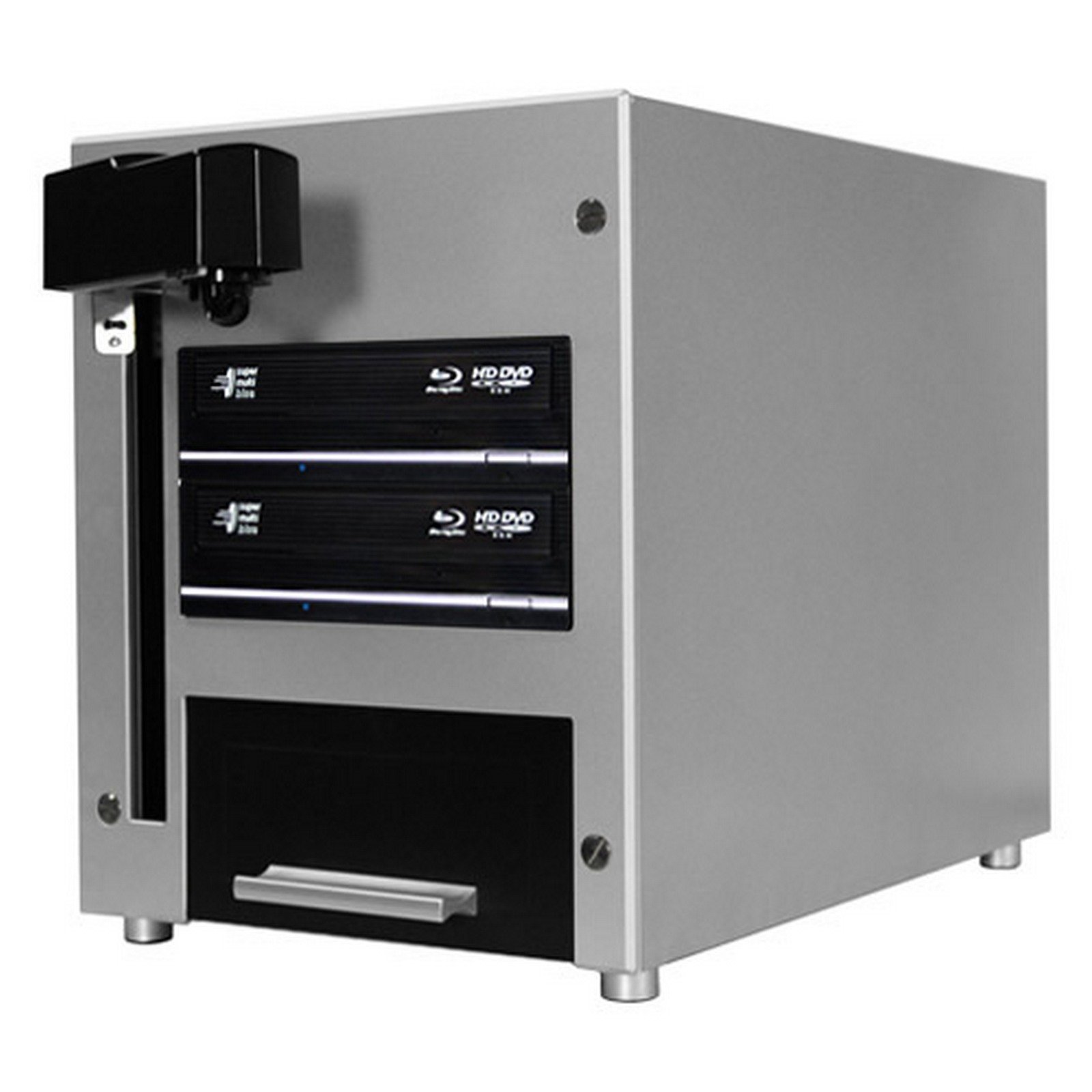Vinpower Digital Cube 2 DVD/CD/Blu-ray Standalone, 25 Disc 2 BDR-206DBK masterizzatore DVD/CD/Blu-ray 500 GB HDD