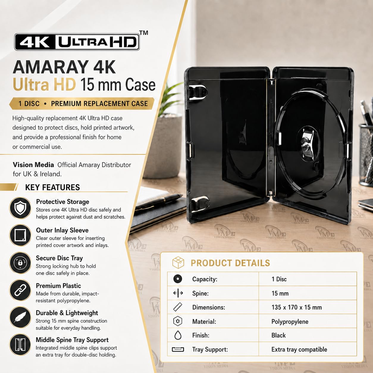 Amazon.co.jp: Vision Media® - 10個 x 4K Ultra HD ブラック