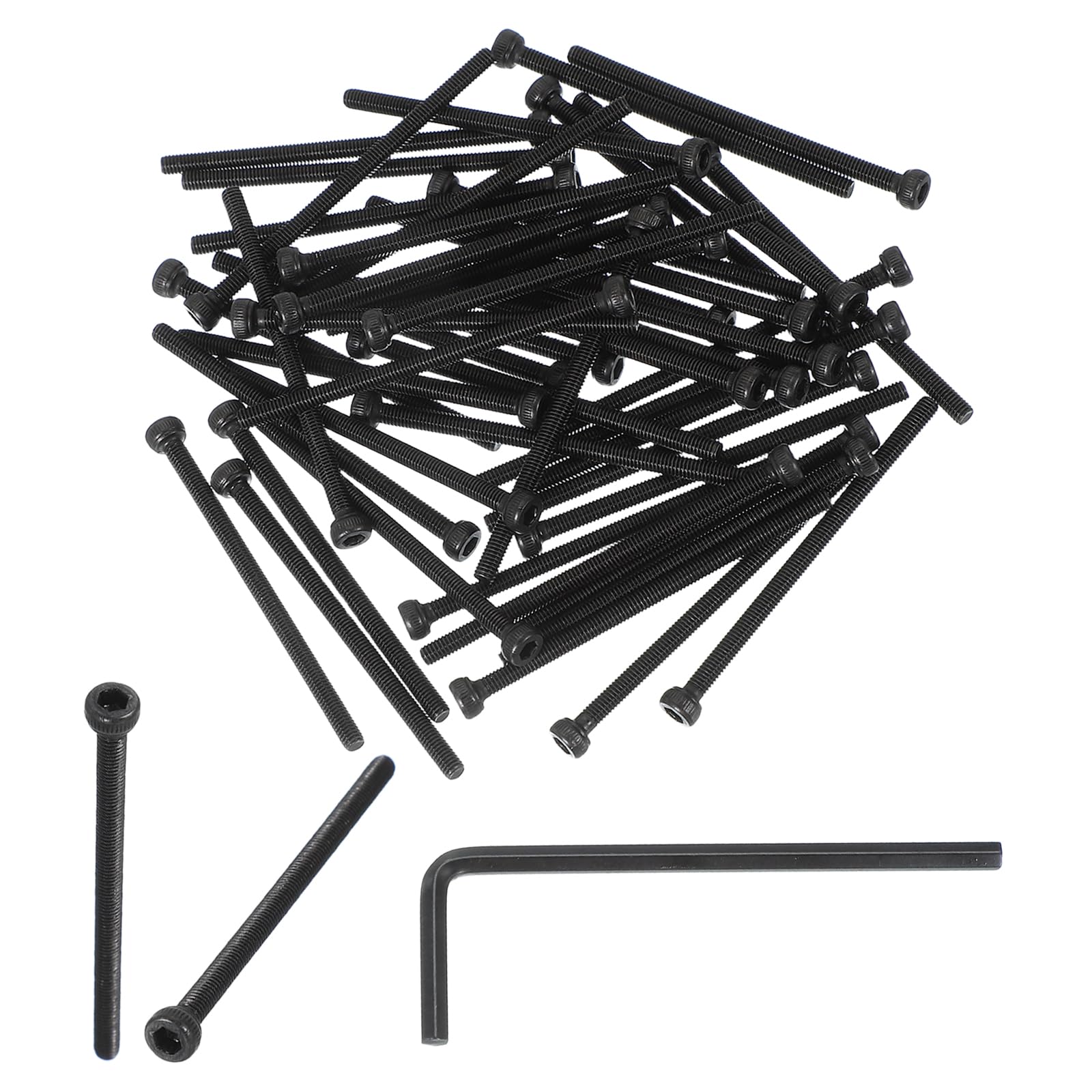 PATIKIL M3 x 50mm Hex Socket Head Screws Cap Bolt