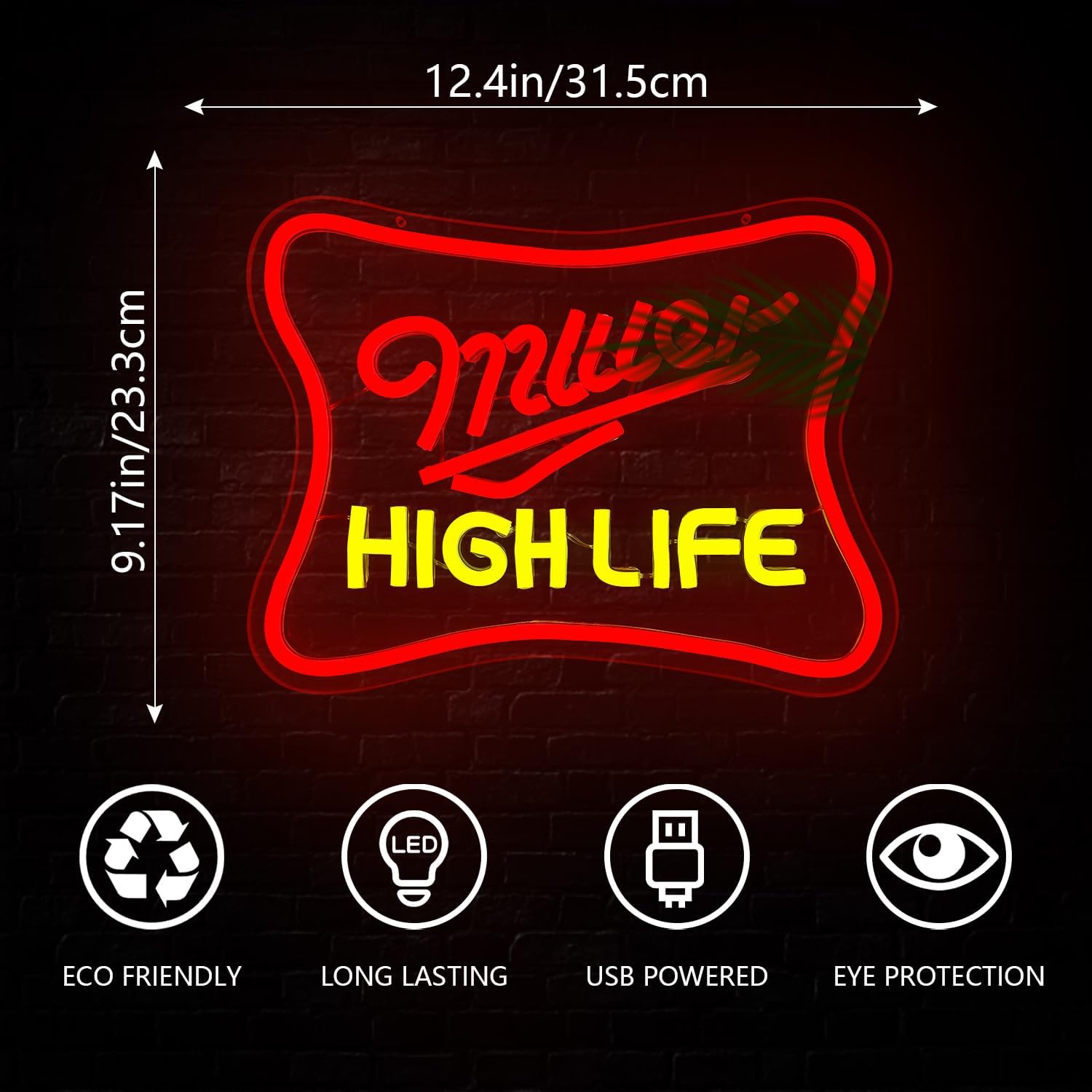 Beer Neon Sign Red Neon Lights for Wall Decor Dimmable Beer LED Signs for Bar Wall Light Up Signs for Bar Pub Club Man Cave LED Light Art Wall Lights - Image 3