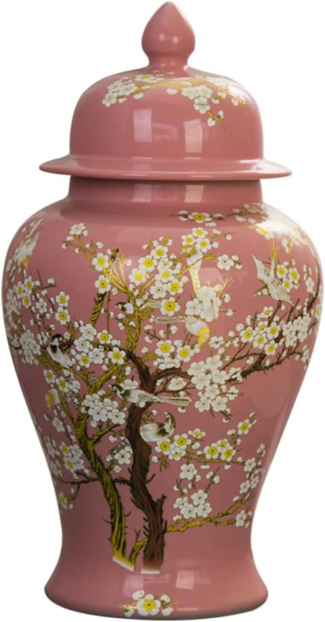 Vase en céramique vintage pot de temple aux souvenirs d'Asie traditionnels