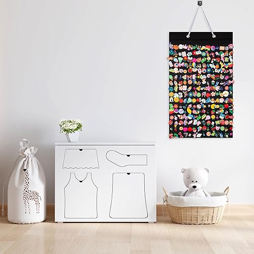 Miniatura 6 de PACMAXI Organizador de dijes para zapatos, soporte colgante para zapatos con 224 agujeros, exhibición de decoración de zapatos, soporte montado en