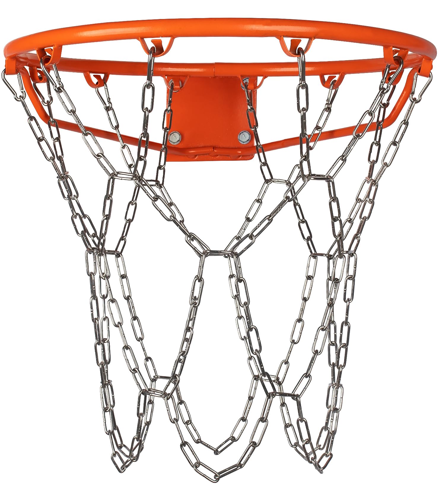 LAO XUE Heavy Duty Stainless Steel Chain Basketball Net Replacement,12 Loops Rust Proof Fits All Standard Outdoor Hoops