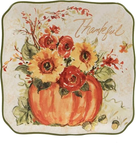 Miniatura 2 de Certified International Harvest Morning - Platos de canapéalmuerzo de 6 pulgadas, multicolor, pequeños, juego de 4