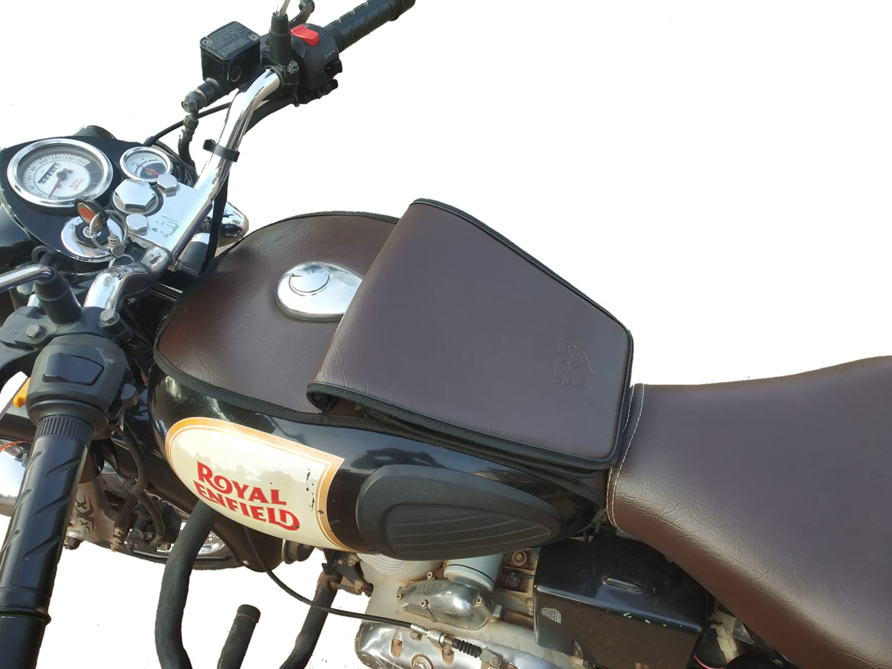 TRENDZ Half Tank Cover (Brown) for Classic 350/500, Standard Bullet, Electra for Royal Enfield Bike-image-46