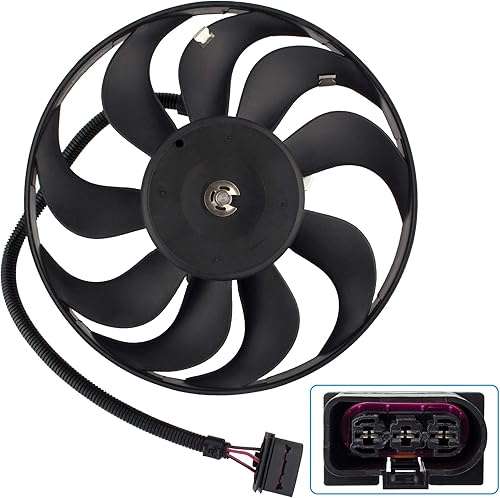 BOXI Motor de refrigeración derechaventilador del lado del pasajero para Audi TT 2000-2002  TT Quattro 2000-2006  para Volkswagen Beetle 1998-2006