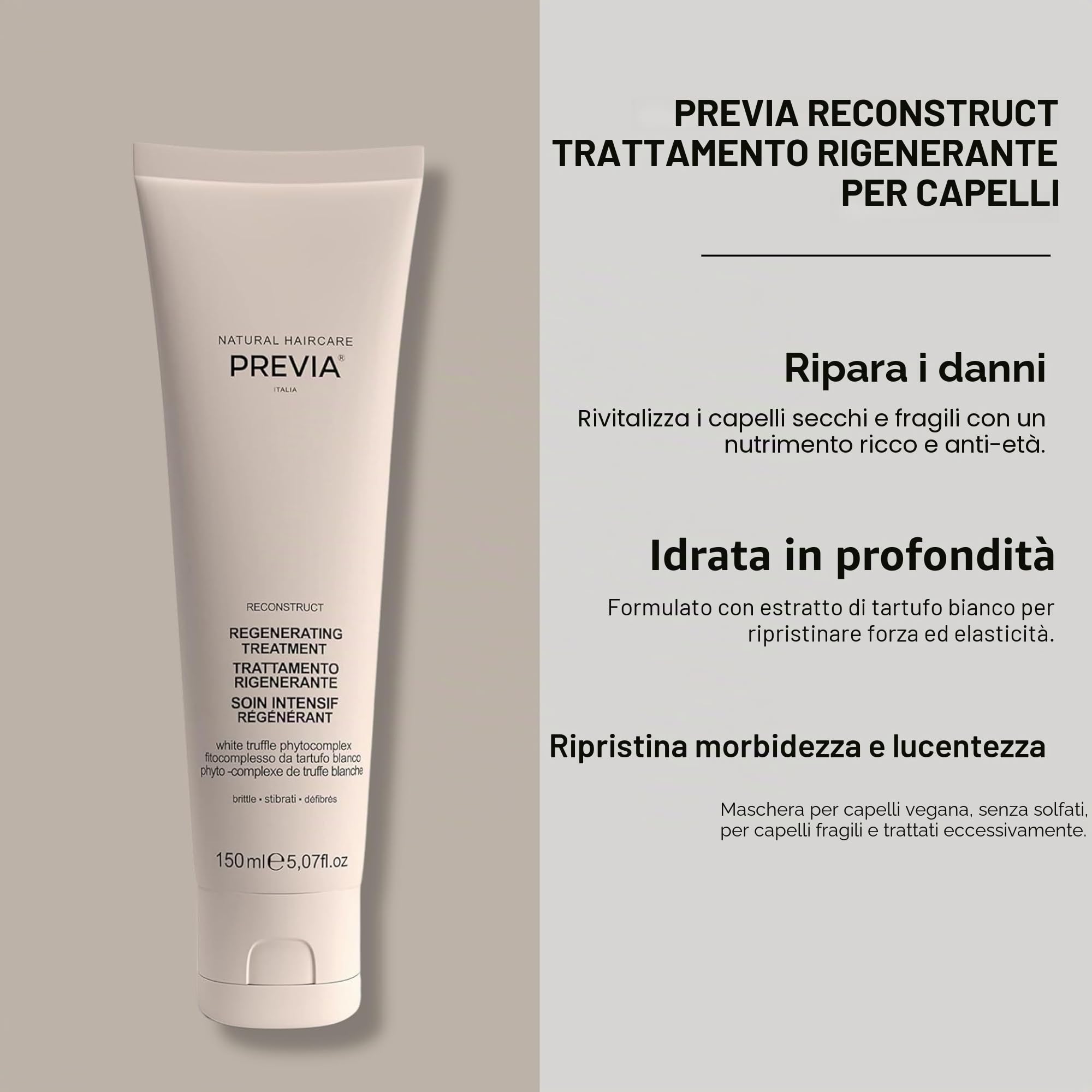 Previa Reconstruct Organic White Truffle Filler Treatment 150ml