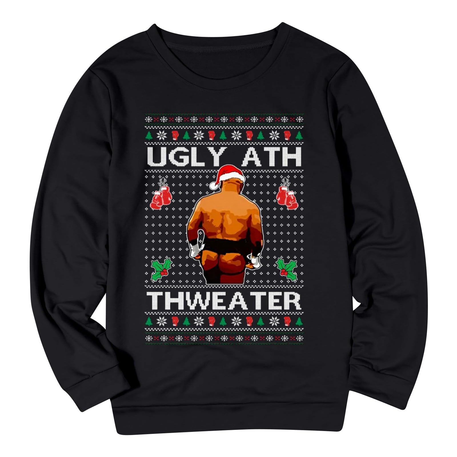 Sudadera de Navidad para mujer, holgada, cuello redondo, diseño de reno, para vacaciones, viajes, disfraz femenino