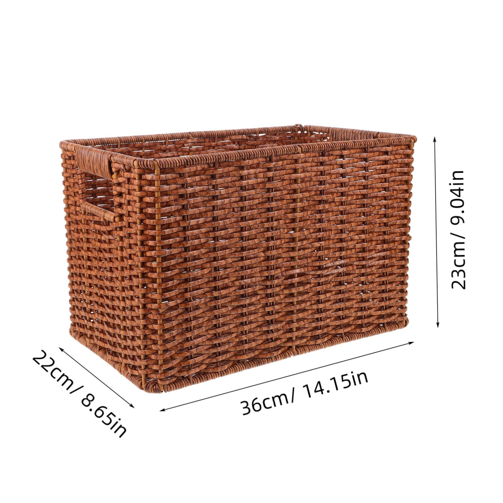 OFFSCH Plastic Organizer for Books Magazines Household Items Space Saving Bin for Home Decluttering and Organization