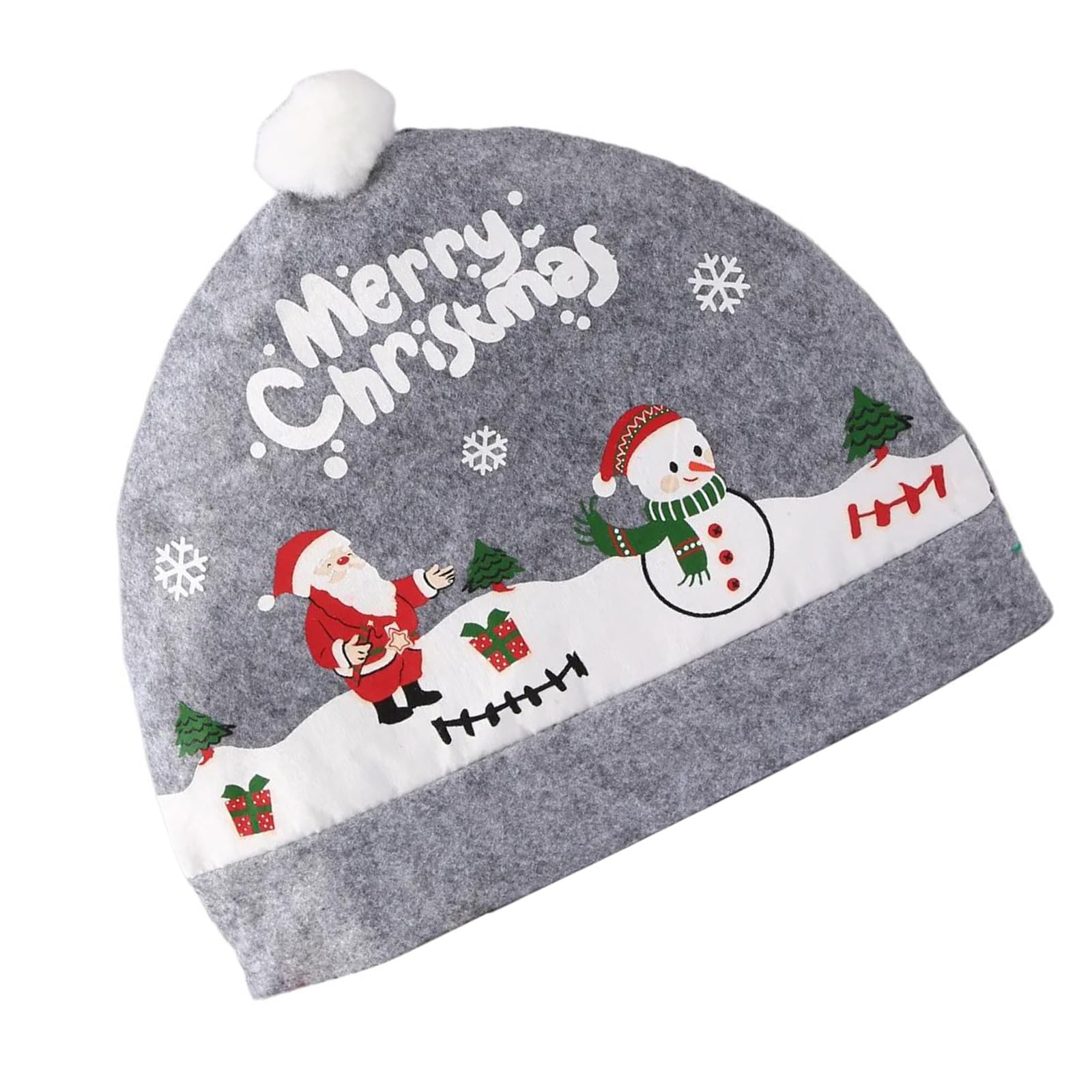 Yhplxyuus Multipurpose Charm Santa Hat with Sturdy Cloth Comfortable Warm Fabric Fashion Accessory for Christmas Celebration Fashion Designs