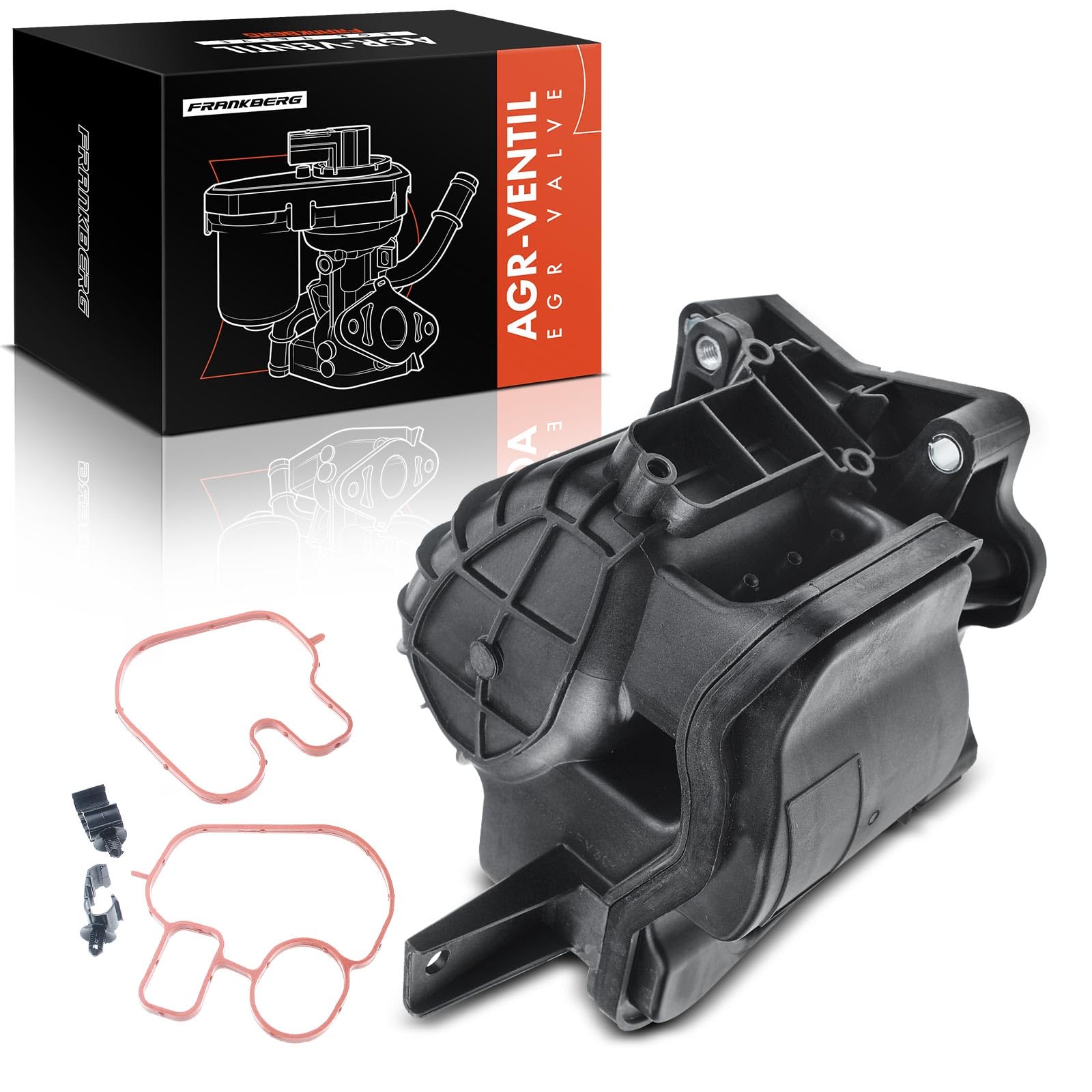 Frankberg Réservoir à vide de la vanne EGR 55590953 | Compatible avec: Idée 350, Sedici 189, Ducato Van 250, Cascada W13, Astra J P10, Ligne 110 323, Astra J Caravane P10