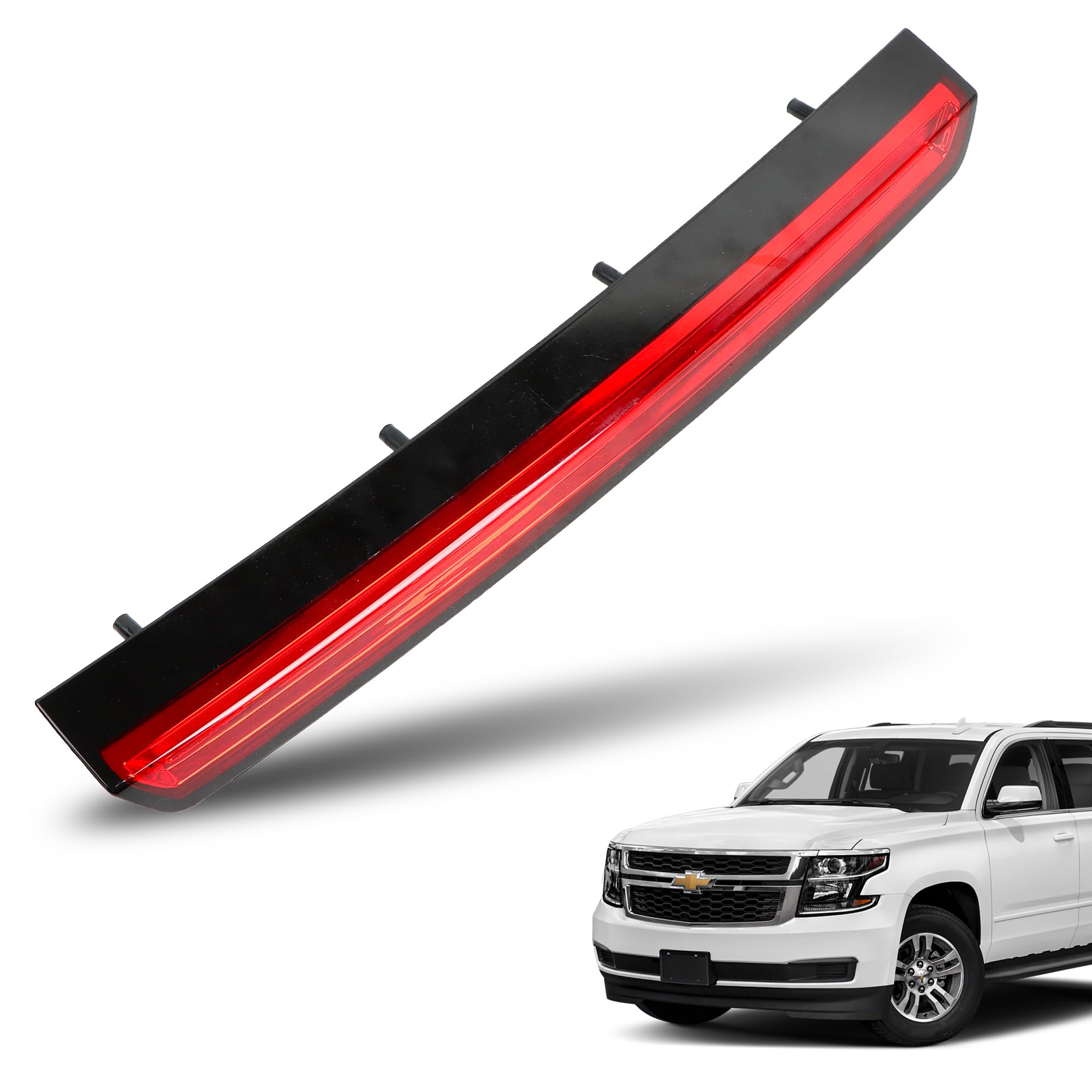 CNDJRHG 923-116 Center High Mount Stop Light LED Third 3rd Brake Light, Compatible with 2015-2020 Chevy Tahoe 2015-2020 Chevy Suburban 2016-2019 Suburban 3500 HD Repalce #22783104