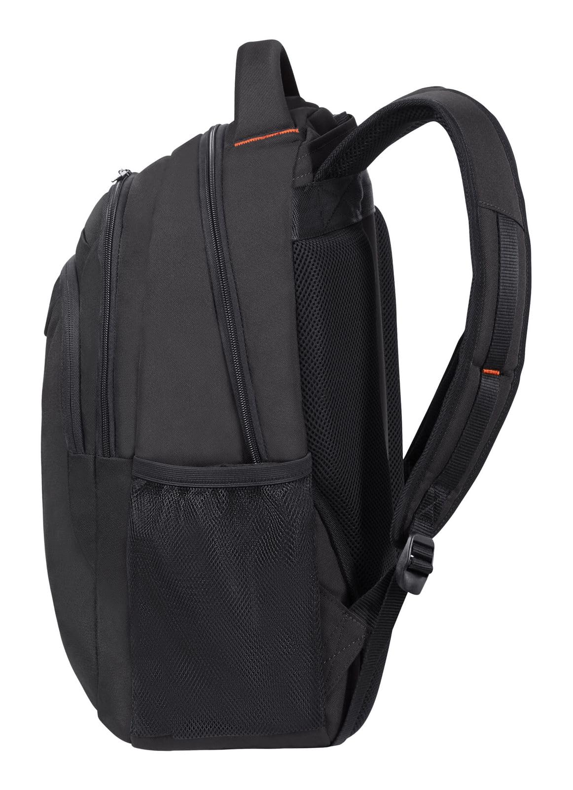 American Tourister AT Work - Zaino per laptop 15.6 pollici, 50 cm, 25 L, Nero/Arancione (Black/Orange)