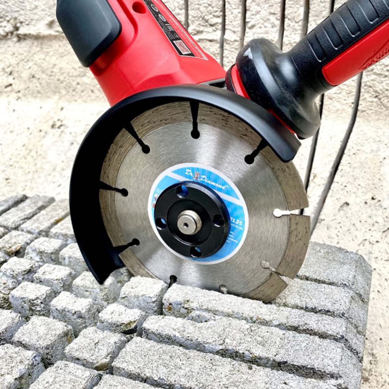 DR. DIAMOND Disco de corte de diamante láser Turbo universal con segmento de diamante turbo de 10 mm para hormigón armado, clinker y materiales de construcción en general (5 x Ø 115 mm – orificio: