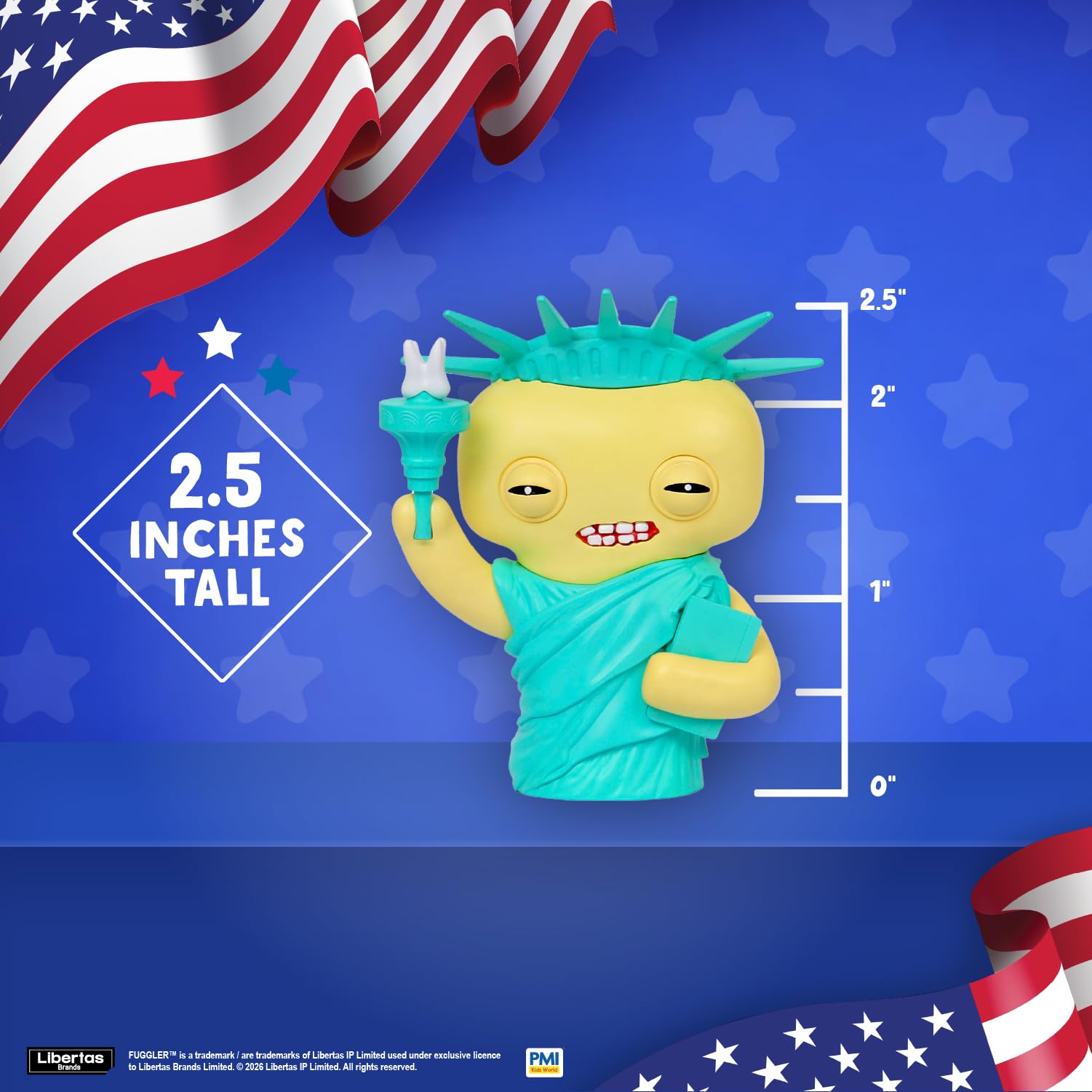 Amazon.com: Fuggler USA 250 Anniversary Collectible Figures 5 Pack