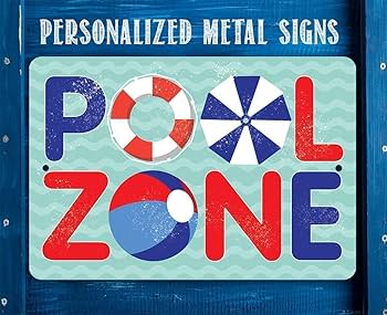 POOL ZINE「SIGH」 Amazon.com: The Pool Zone - Vintage Style Metal Art Plaque