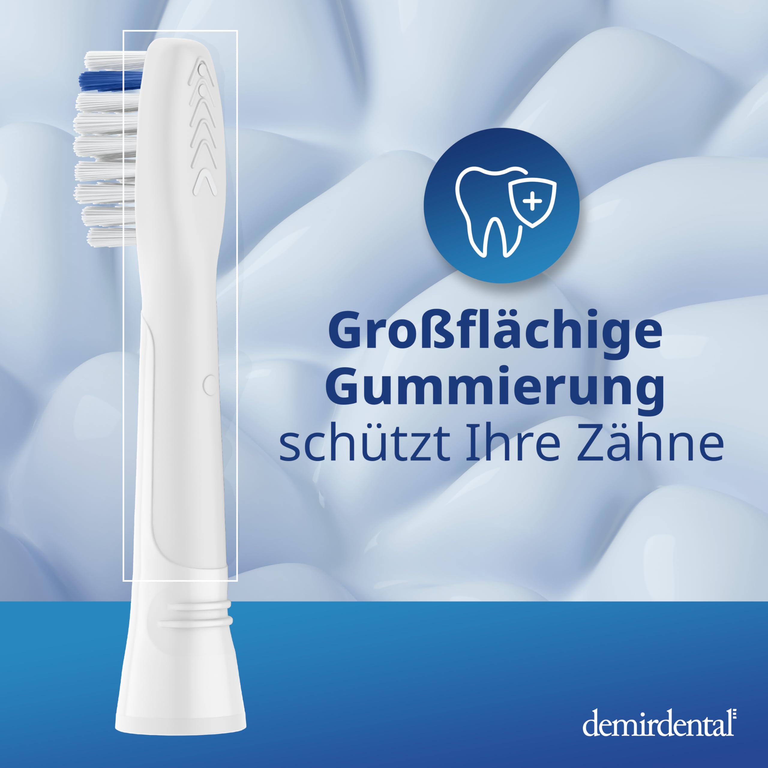 Extra Sensitive Aufsteckbürsten von demirdental für Oral-B Pulsonic Aufsteckbürsten Sensitive Plus, Ersatzbürsten für sehr empfindliche Zähne, 10 Stück (Packung mit 2)