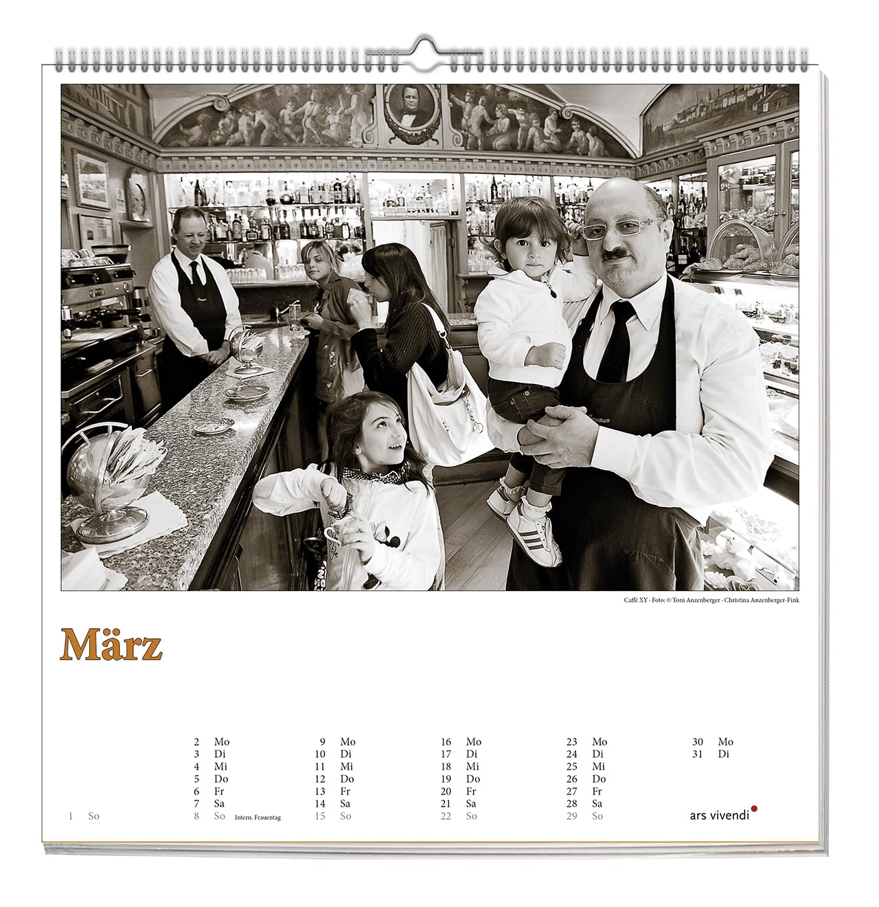 Caffè d’Italia 2026 – Wandkalender mit italienischen Cafés, Bildern & Zitaten - Ein Jahr Dolce Vita für Kaffeeliebhaber