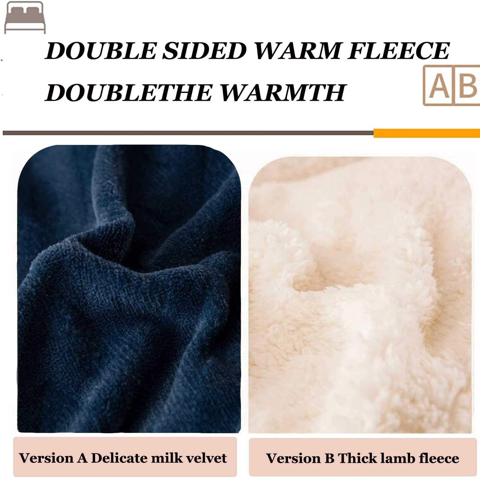 UYSELA Manta Cálido De Terciopelo De Franela y Borreguito, Microfibra Edredón De Plumón De Suave y Cómoda Manta para Cama Doble En Invierno,Rosa weiß,200x230cm/4.5kg