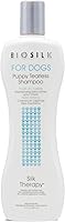 BioSilk Puppy Tearless Shampoo for Dogs - Silk Proteins, Paraben & Sulfate Free, Gentle Coat Cleaner & Conditioner, 12oz
