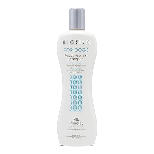 BioSilk for Dogs Puppy Tearless Shampoo, Gentle Dog Wash with