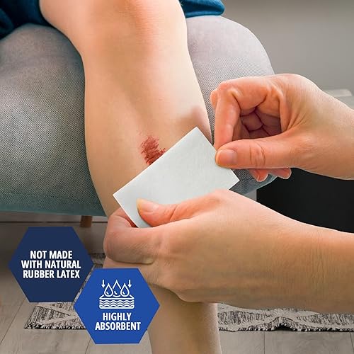 Miniatura 6 de MED PRIDE Almohadillas antiadherentes estériles para heridas, altamente absorbentes, sin dolor, envueltas individualmente (2 x 3 pulgadas (paquete