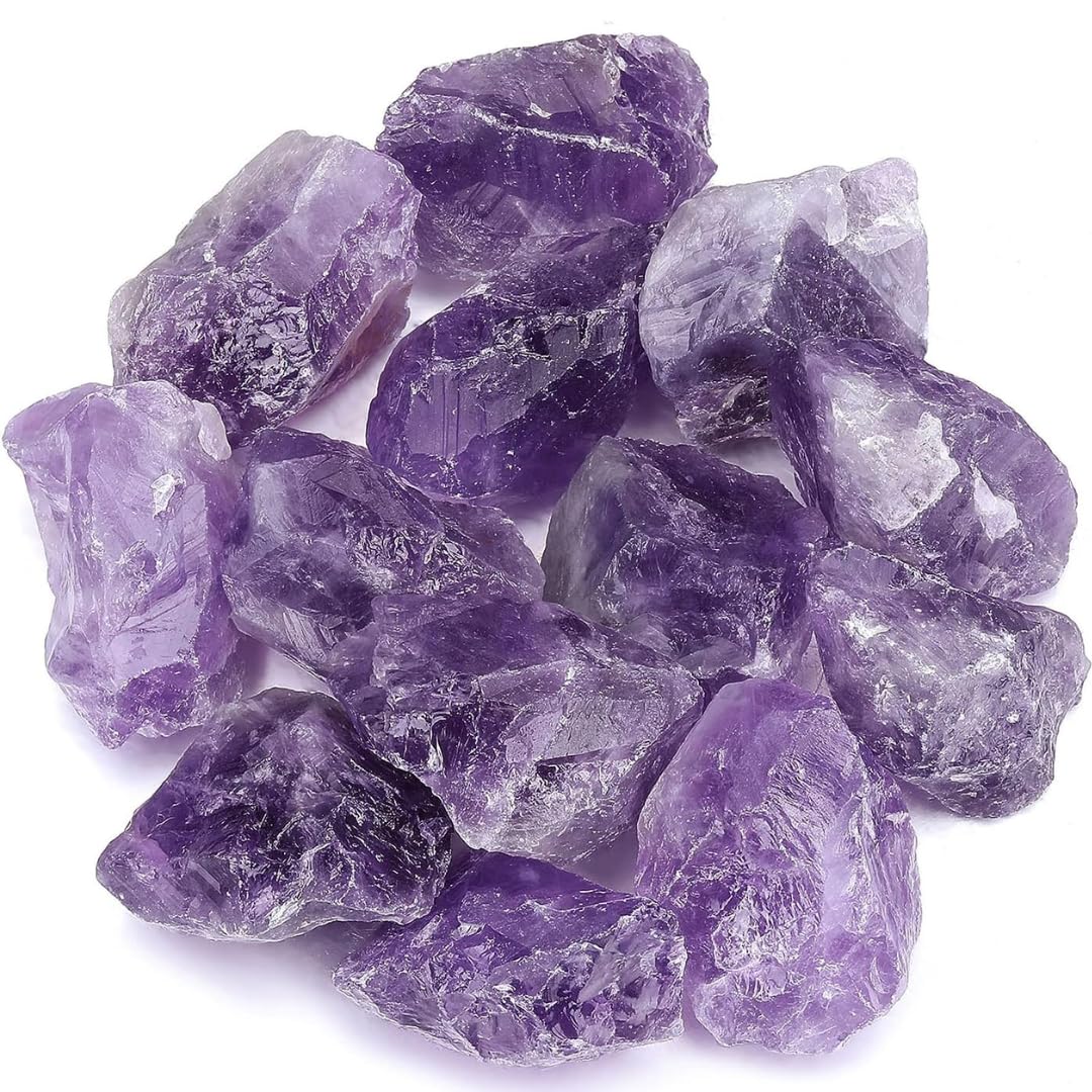 Amethyst Raw Stone Original for Home Decor Items Meditation & Decorative Items Chakra Healing Crystal Stone Big Amethyst Cluster 2 Pcs-image-23