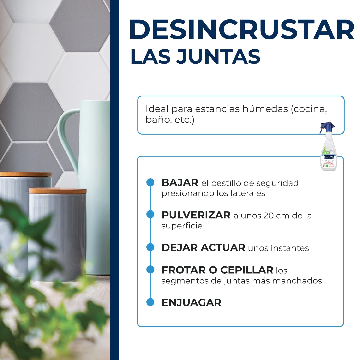 STARWAX Blanqueador para juntas y baño 500ml