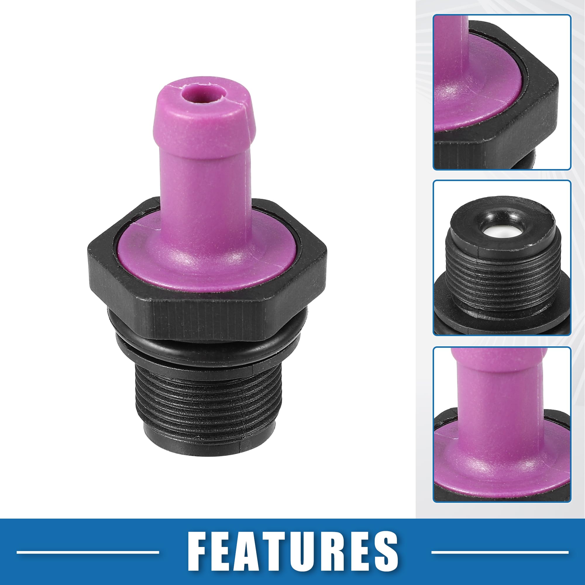 A ABSOPRO PCV Valve Grommet Exhaust Positive Crankcase Ventilation