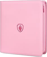 Vista 10 de Carpeta Premium de Tarjetas con Cremallera, Carpeta de Tarjetas Coleccionables Fabmaker de 9 Bolsillos, Cubierta de PU, Álbum de Colección