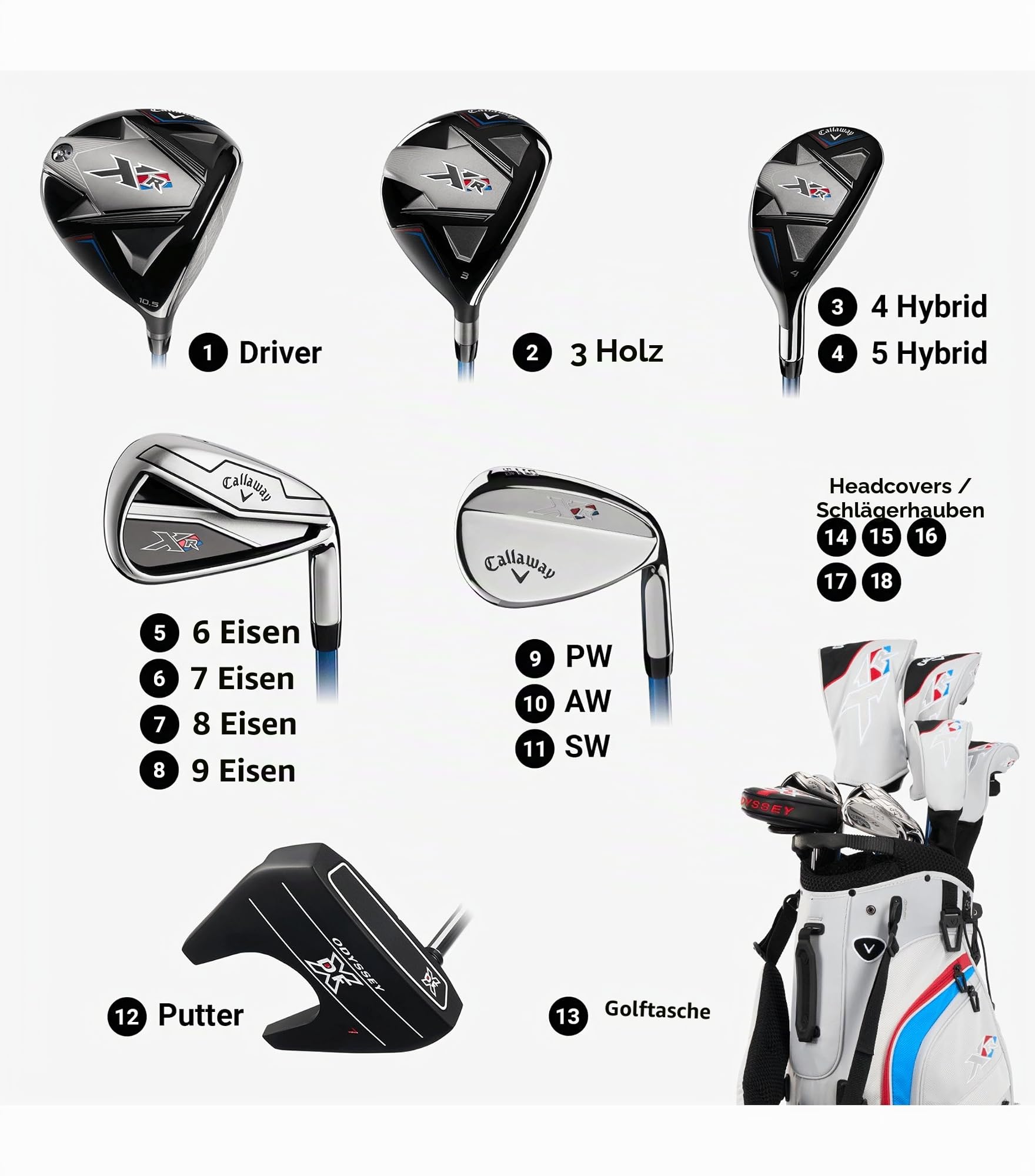 Callaway Golf XR 26 Komplettset