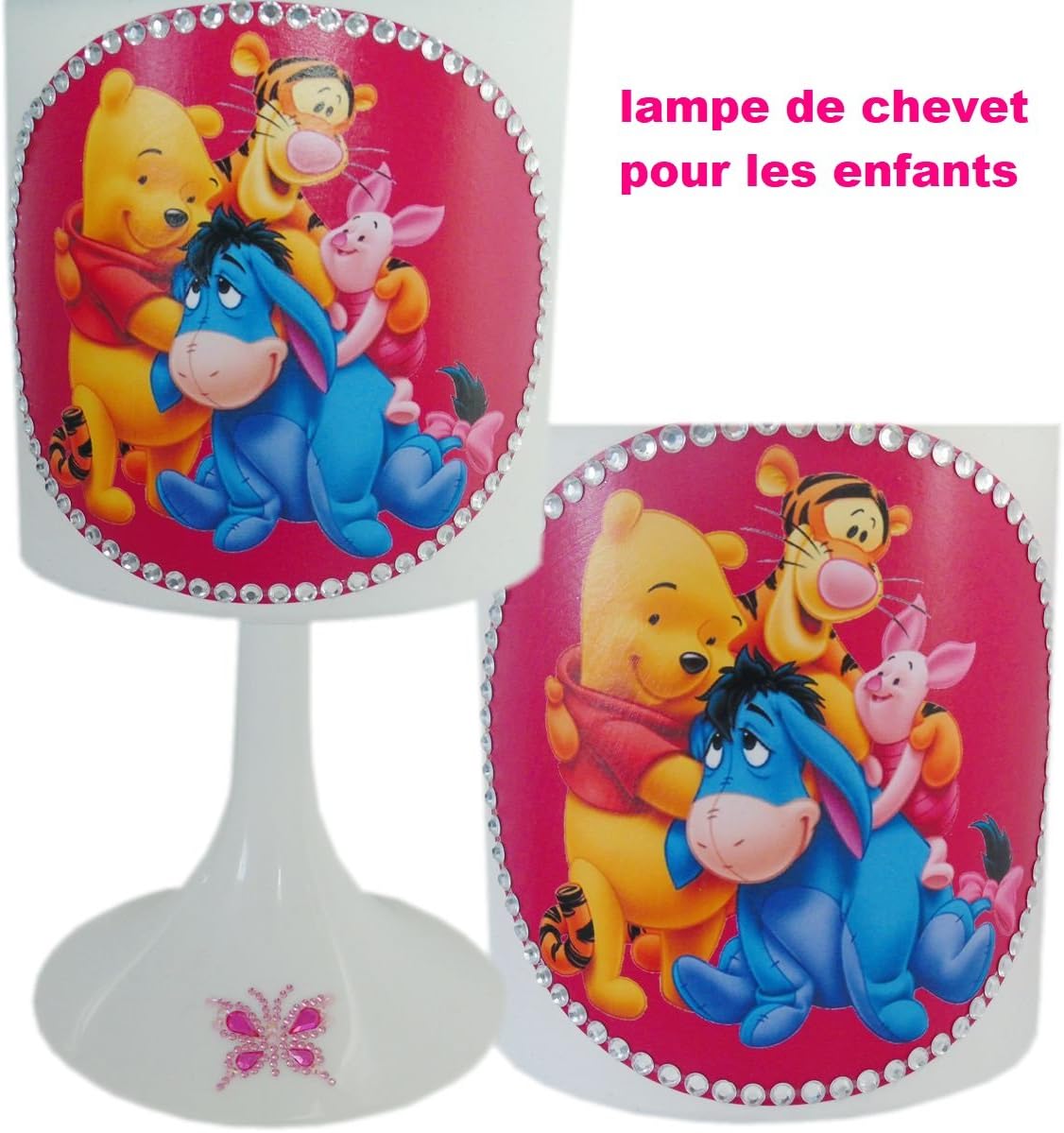 Winnie The Pooh and Friends Handmade Bedside Lamp Modern Rose : Fille