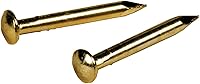 Hillman 122538 Brass Plated Trim Nails 5/8" x 16 Gauge - Rust-Resistant for Linoleum Flooring & Transition Strips, 1.5 oz Pack