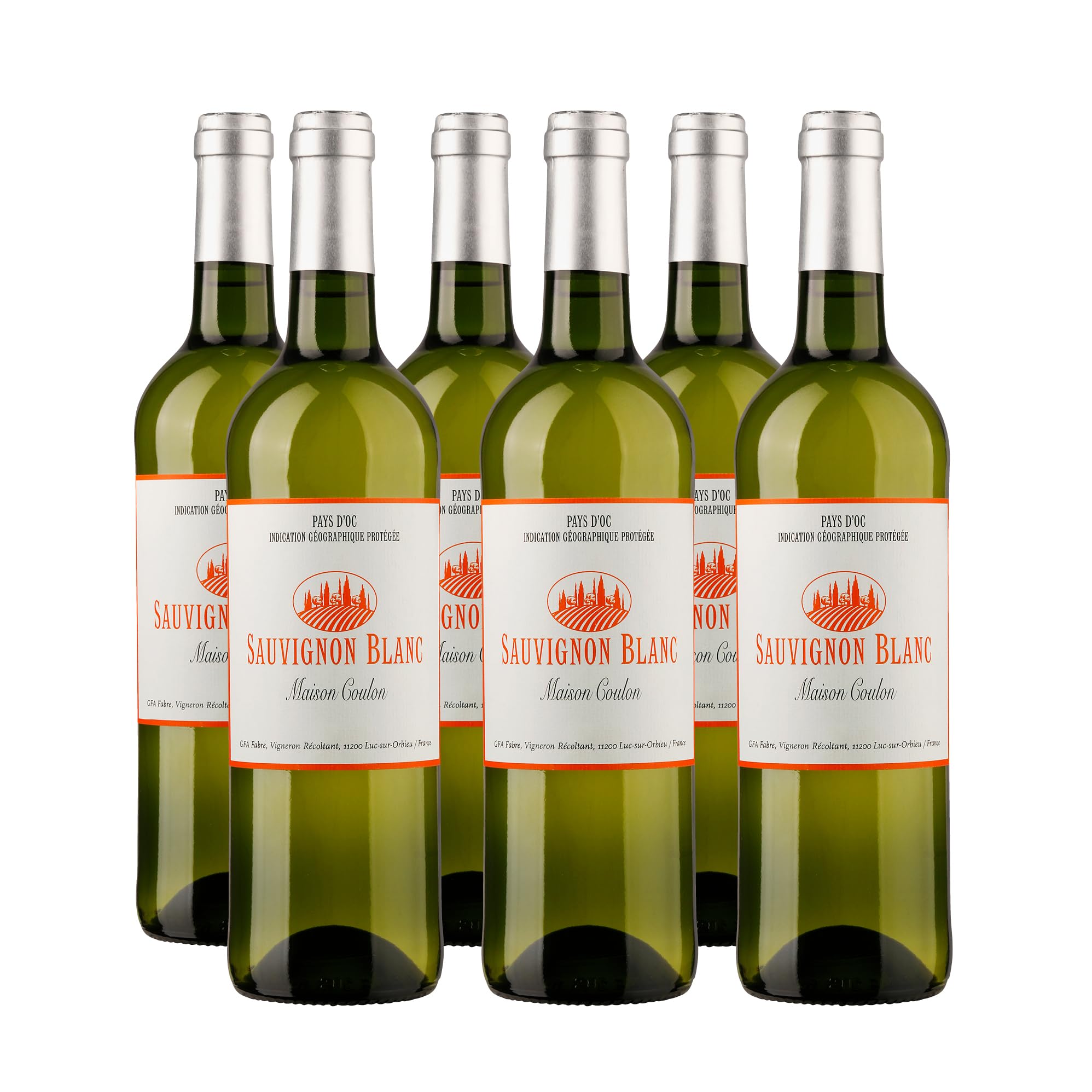 Delinat Maison Coulon Sauvignon Blanc 2024 – Französischer Bio-Weißwein trocken aus dem Languedoc – Spritzig, ausgewogen & fruchtig – Veganer Qualitätswein (6 x 0,75l)
