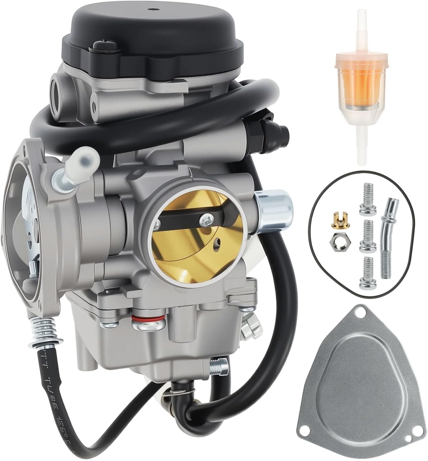 CARBURETOR FOR Grizzly 600 660 YFM600 YFM6601998-2001/2002-2008 YFM 450 Carburetor Fits for 2000-2006 Yamaha Big Bear 400 & Kodiak 400 YFM400, 2004-2006 Bruin 350, 2007-2012 Grizzly 350 450, 2006-2010