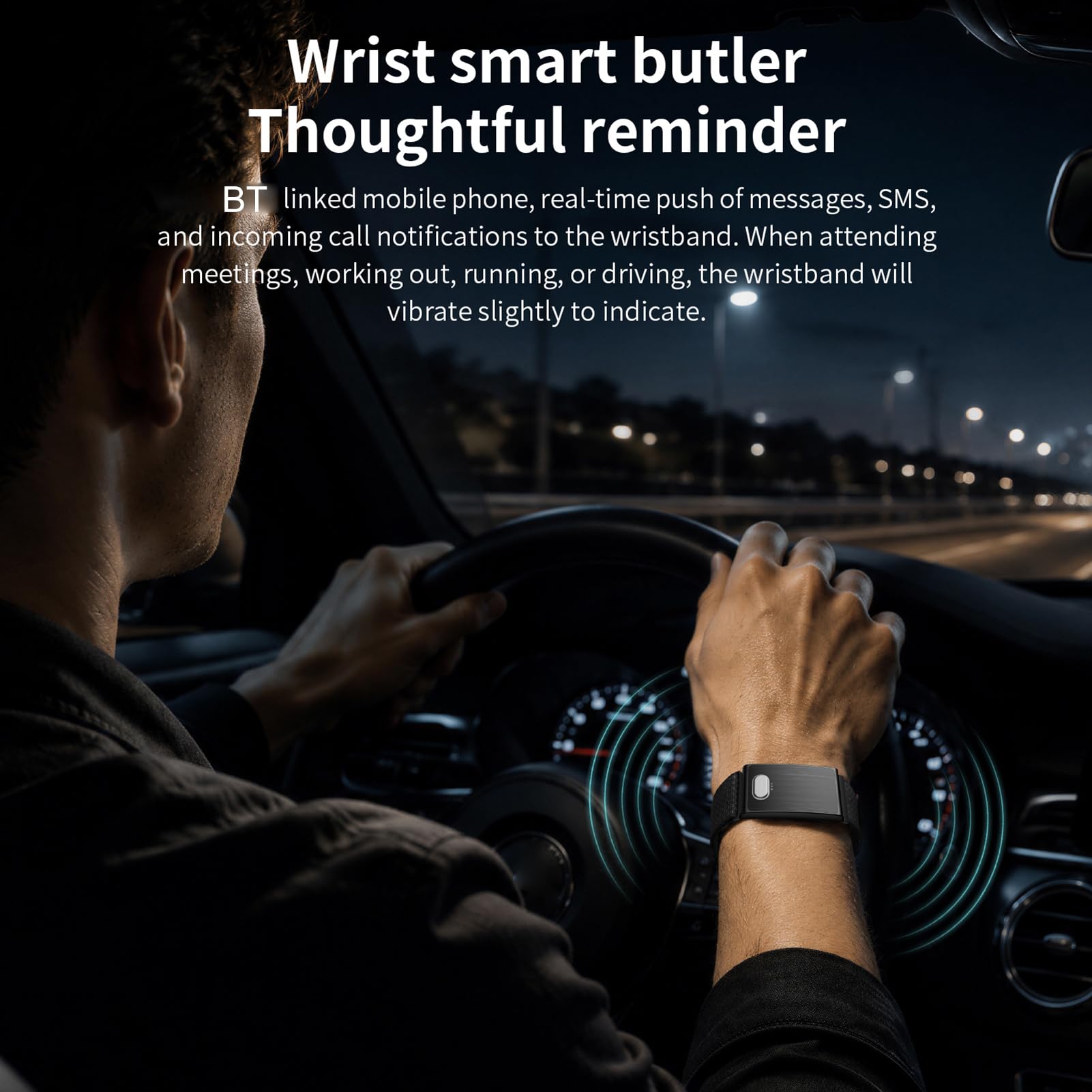 ASHATA Smart Health Band Fitness Tracker IP68 étanche à l'eau HRV et