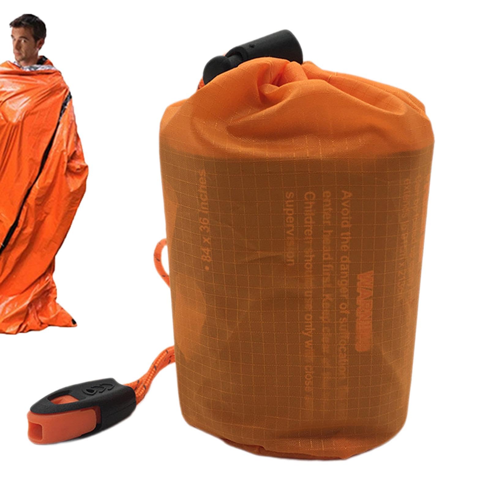 thermo schlafsack Tragbarer Thermo-Schlafsack, wasserdichter Schlafsack, leichter Bivysack, tragbar, kompakt, Überlebensschutz, Thermo-Outdoor-Zubehör für den Außenbereich Sport & Freizeit Größe:L/9.0 Camping in Dänemark mit pocket pedals