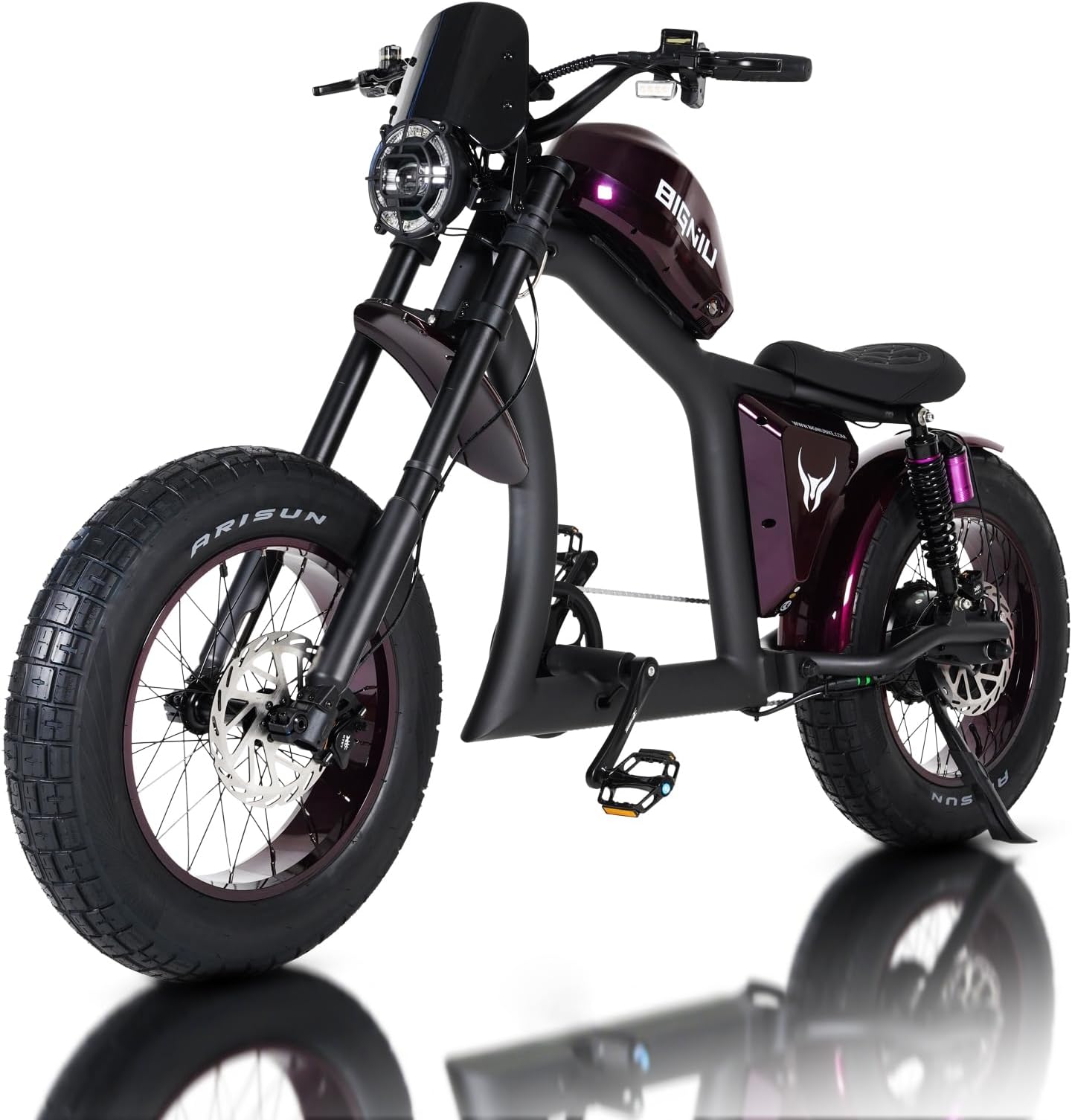 BIGNIU BG-X Electric Bike for Adults,1500W Brushless Motor 48V/31.5Ah Up to 40 Miles E-Bike Front/Rear Turn Signal Dual Suspension Ebikes