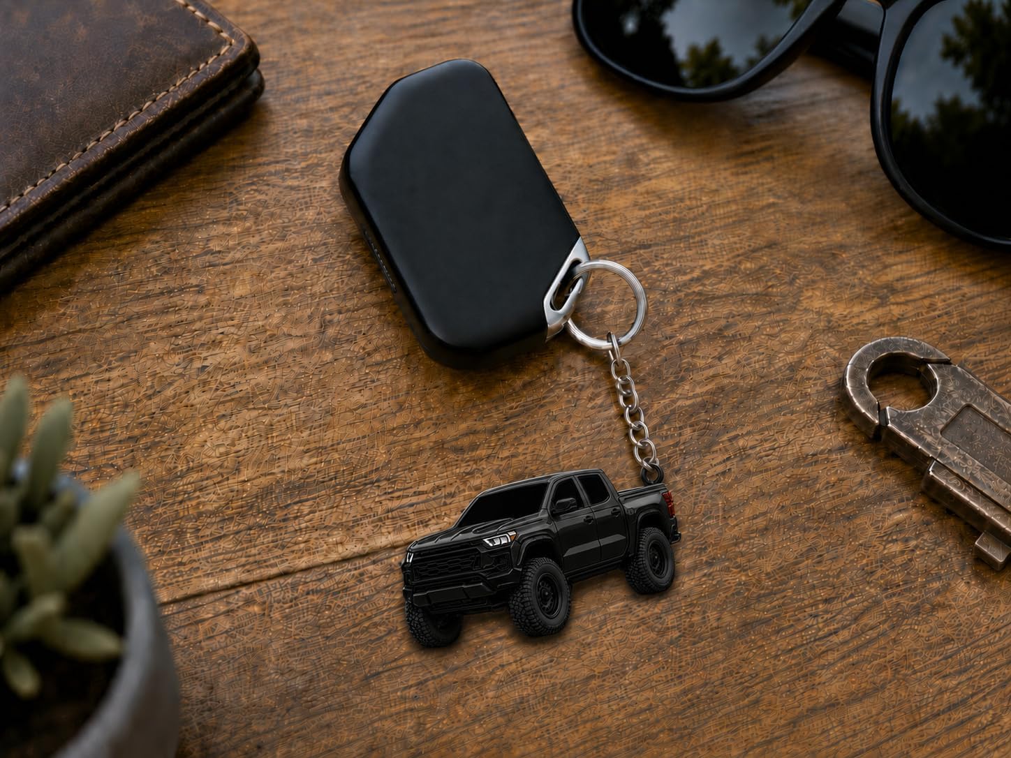 Colorado Metal Keychain - Compatible with Chevy Colorado Accessories and others Toy Truck Gifts Men Key Fob